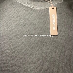 Unlabeled Crewneck Washed Gray Size Medium